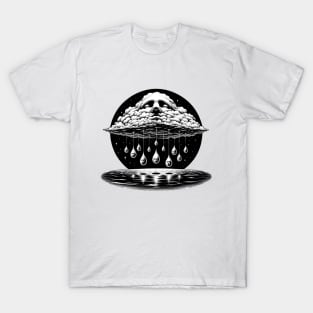 Celestial Rain - Surrealist Dreamscape T-Shirt